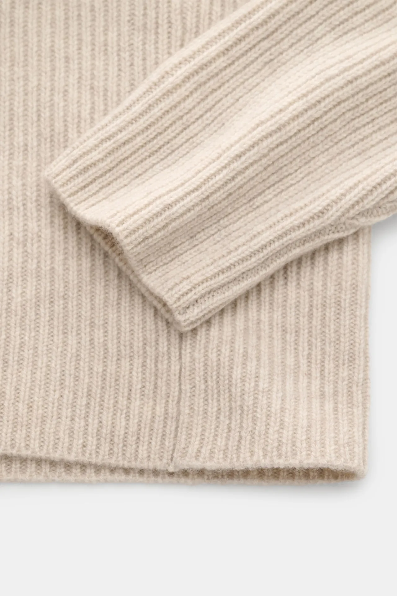 Lisa Yang - Herren - Cashmere Rundhalspullover 'William' sand – Bild 4