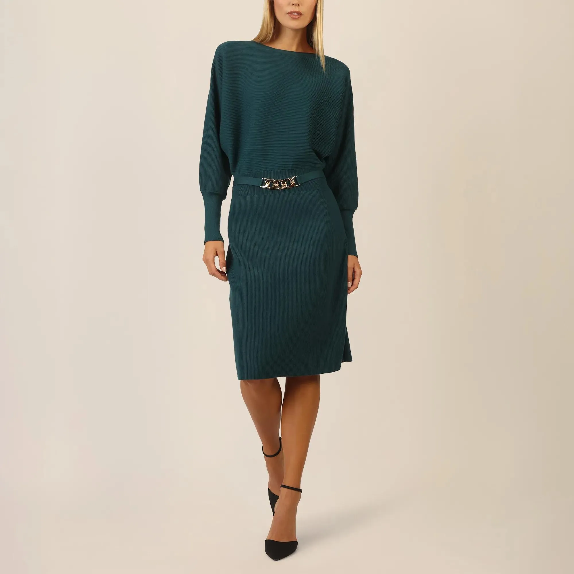 Apart - Strickkleid - Größe 42/44 DAM - grün – Bild 4