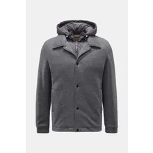 Woolrich - Herren - Jacke %27Knitted Wool Shirt Jacket%27 grau meliert Woolrich - Herren - Jacke %27Knitted Wool Shirt Jacket%27 grau meliert
