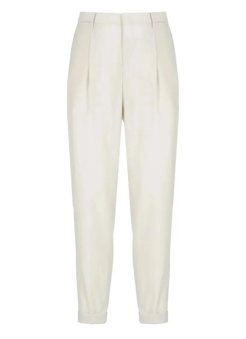 Briglia - Ivory Virgin Wool Pants - Größe 52 - beige Briglia - Ivory Virgin Wool Pants - Größe 52 - beige