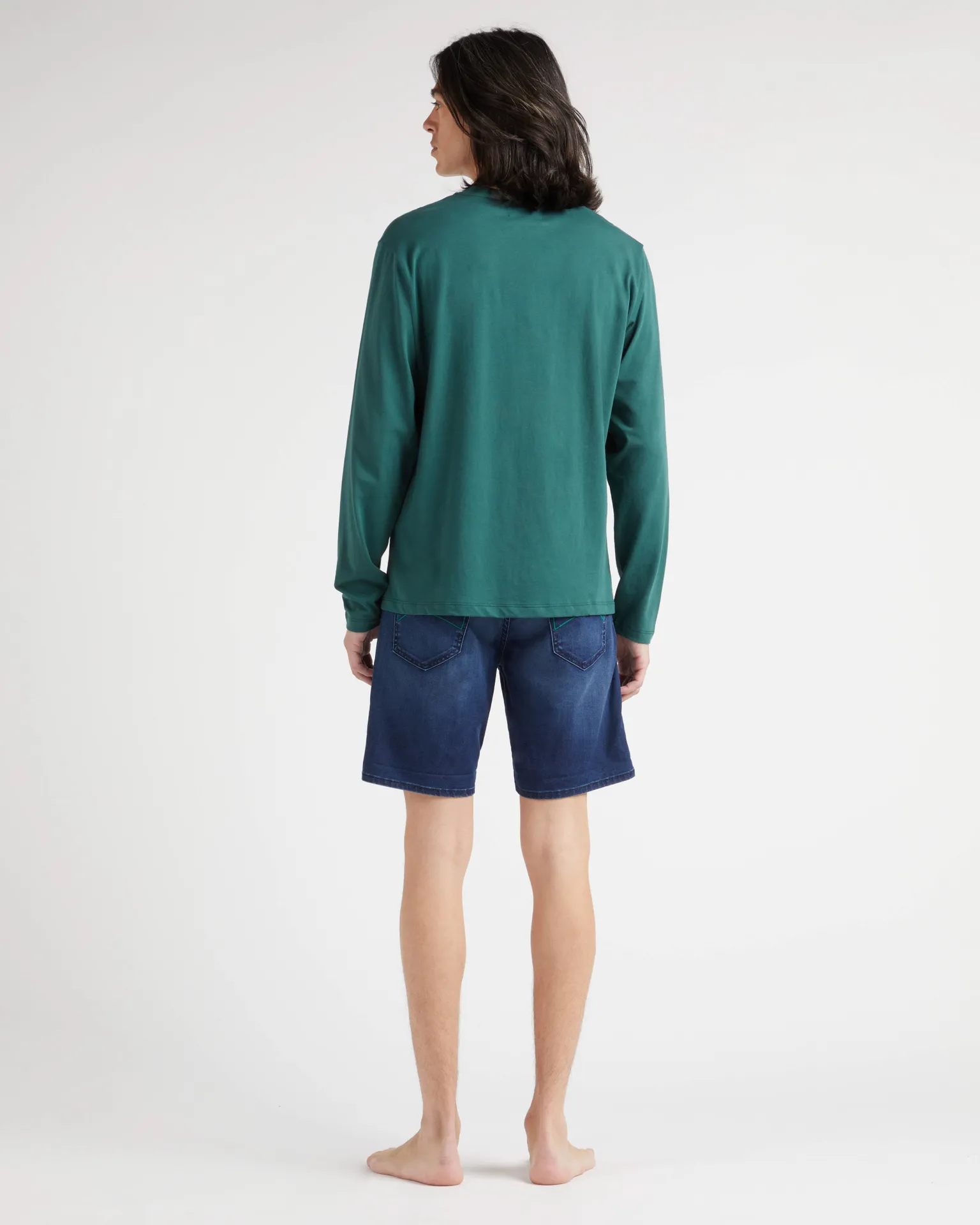 Vilebrequin - Langärmeliges T-shirt Aus Baumwolle Für Herren - T-shirt - Ales - Grün - Größe L – Bild 4