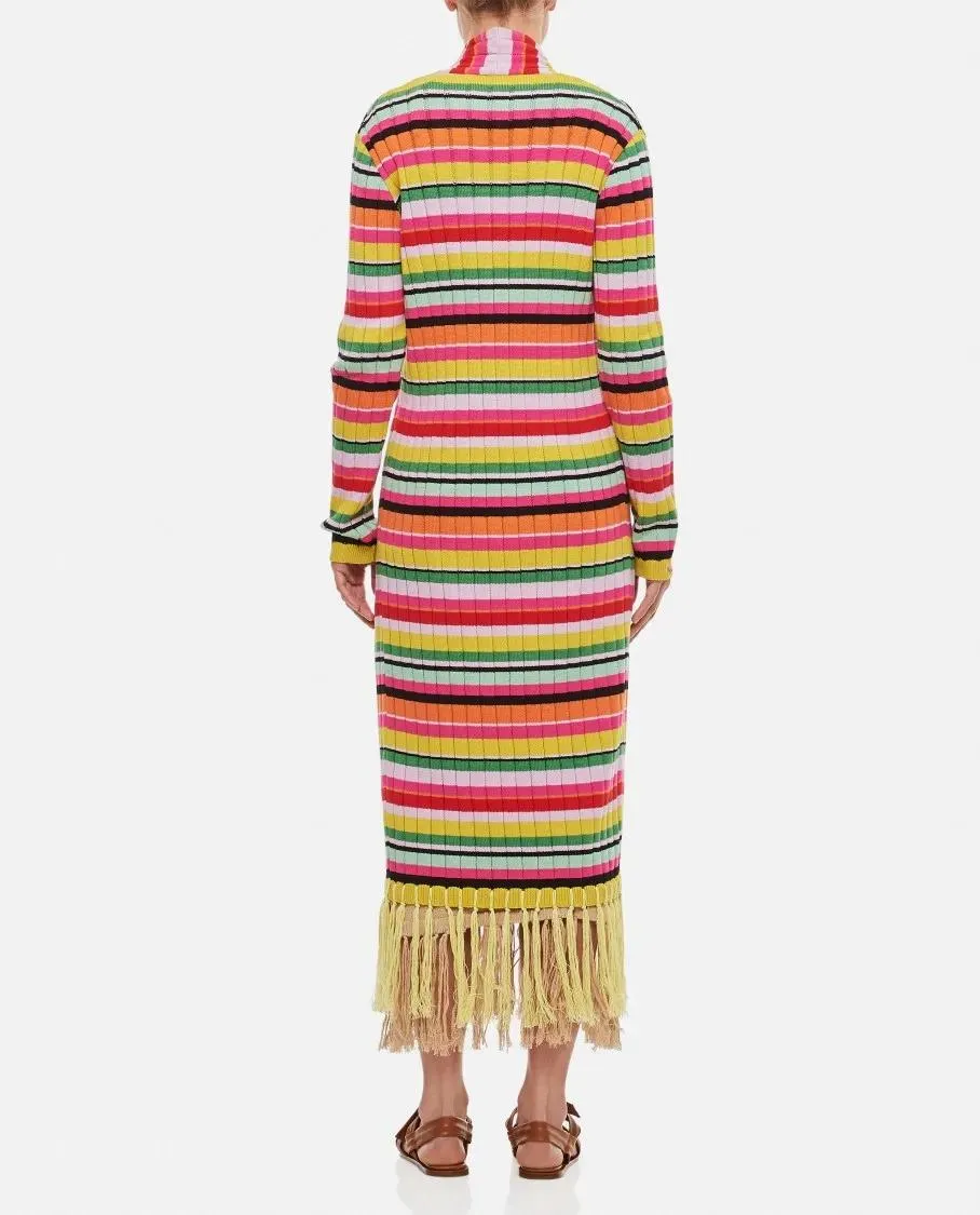 Gio Giovanni Gerosa - Cotton Fringes Long Cardigan - Größe ONE SIZE - bunt – Bild 3