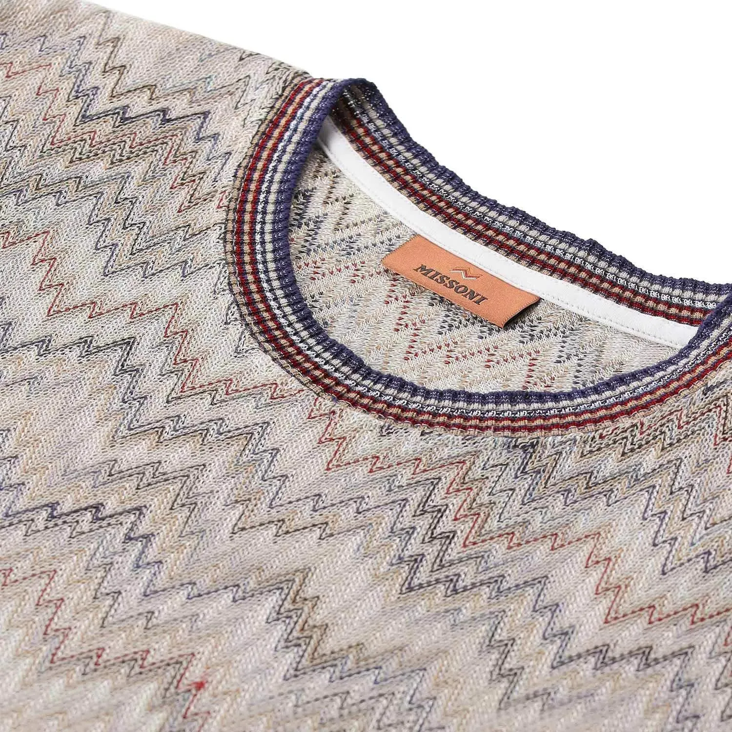 Missoni - T-Shirt mit Muster - Größe L - braun – Bild 2