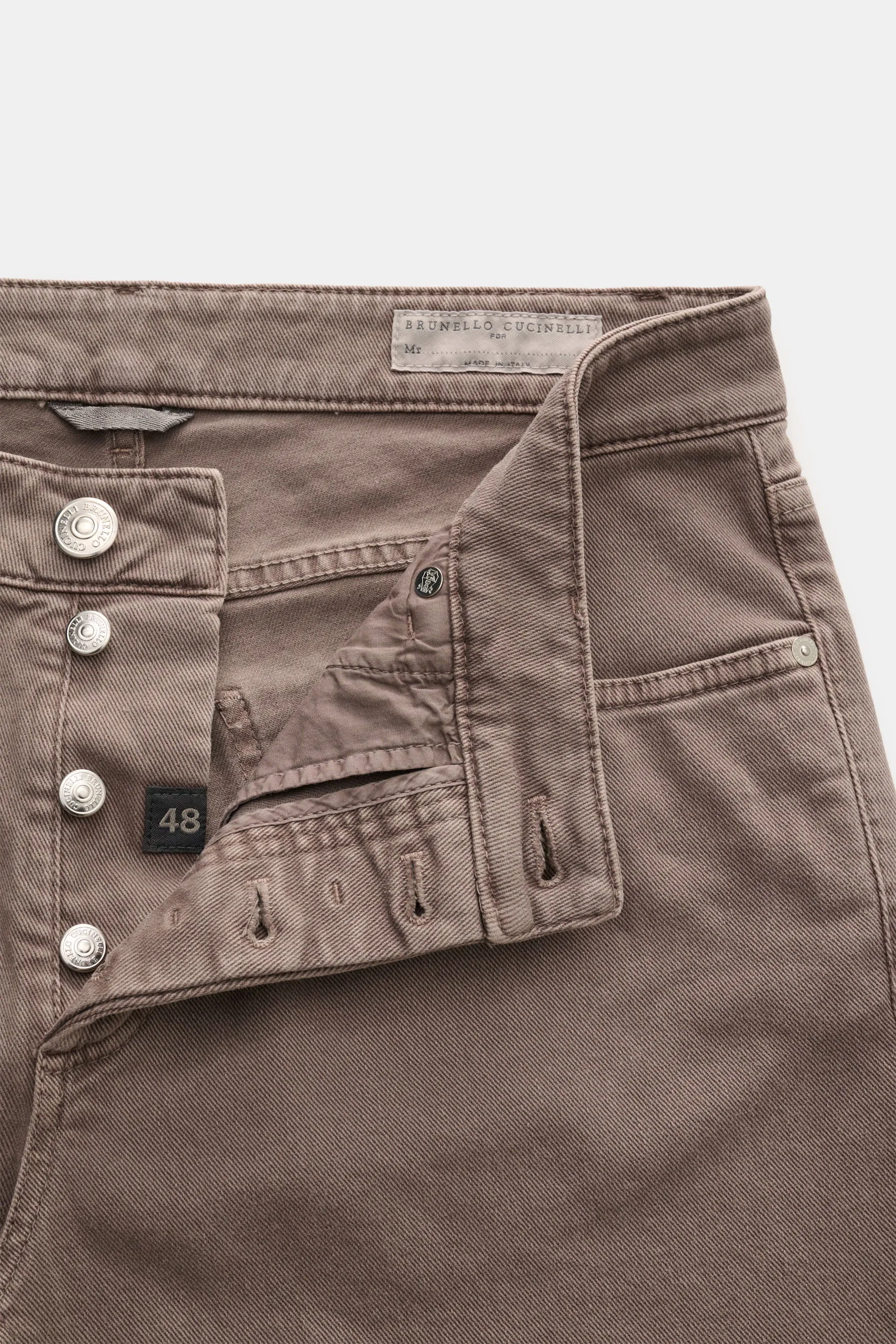 Brunello Cucinelli - Herren - Jeans 'Traditional Fit' taupe – Bild 4