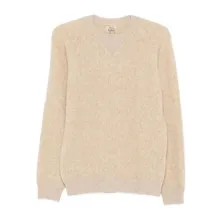 Rakki%27 - Textured Knit Beige Sweatshirt With Relaxed Fit - Größe 48 - beige Rakki%27 - Textured Knit Beige Sweatshirt With Relaxed Fit - Größe 48 - beige