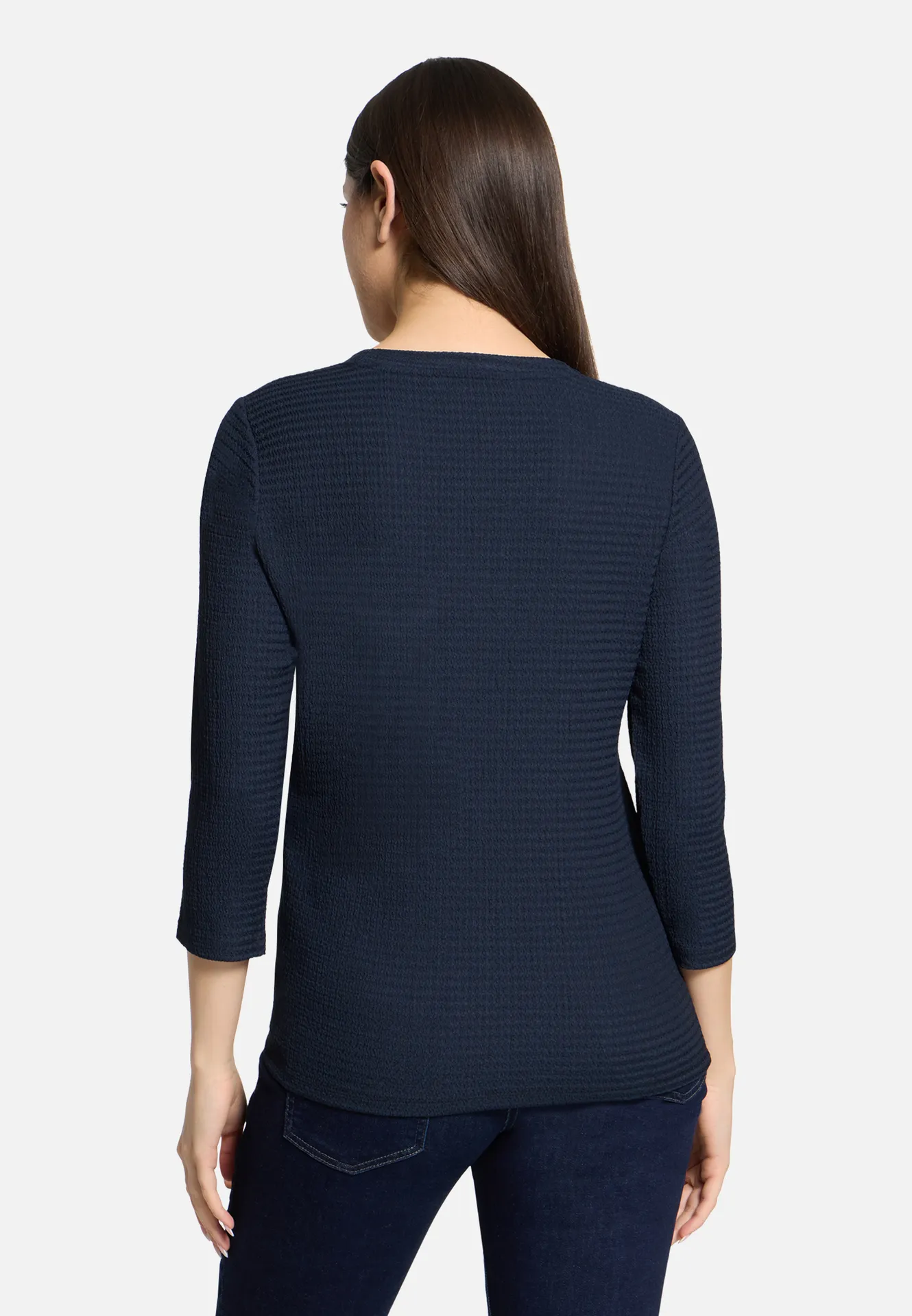 Strukturshirt mit Rundhalsausschnitt Strukturshirt mit Rundhalsausschnitt