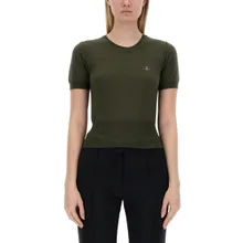 Vivienne Westwood - Jersey With Logo - Größe S - grün Vivienne Westwood - Jersey With Logo - Größe S - grün