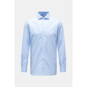 Borrelli - Herren - Business Hemd %27Nando%27 Haifisch-Kragen blau/weiß gestreift Borrelli - Herren - Business Hemd %27Nando%27 Haifisch-Kragen blau/weiß gestreift