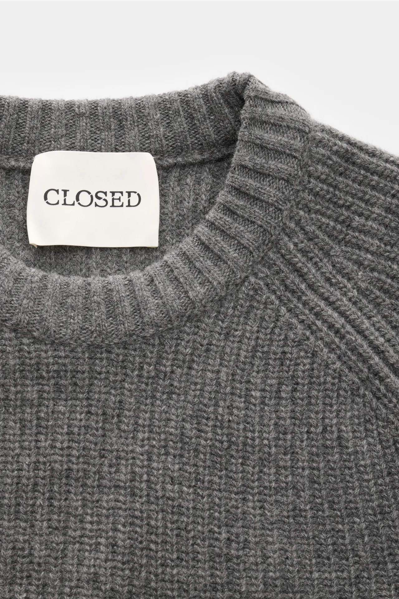 Closed - Herren - Rundhalspullover grau – Bild 2