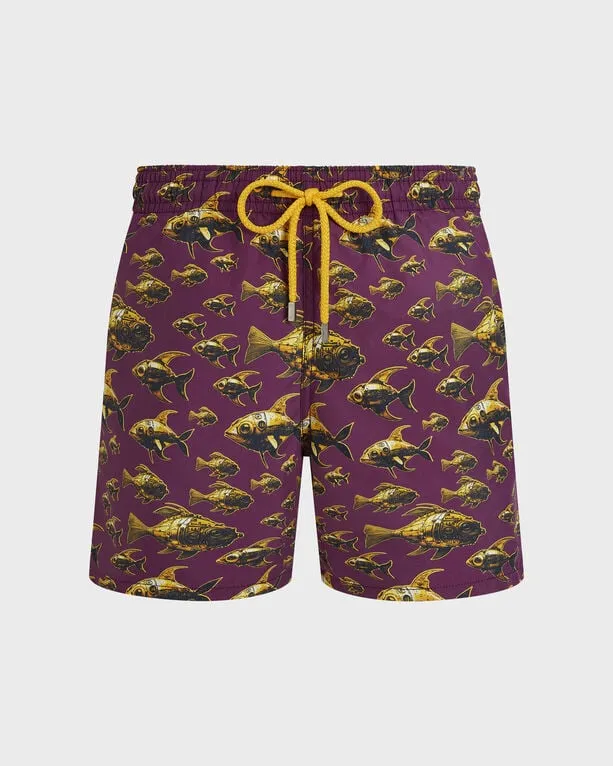 Vilebrequin - Meca Fish Badeshorts Für Herren - Bademode - Moorea - Violett - Größe XL Vilebrequin - Meca Fish Badeshorts Für Herren - Bademode - Moorea - Violett - Größe XL