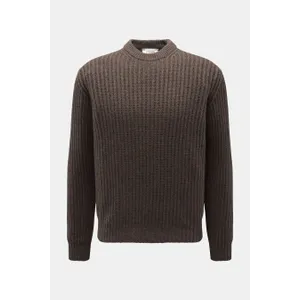Filippo de Laurentiis - Herren - Cashmere Rundhalspullover graubraun Filippo de Laurentiis - Herren - Cashmere Rundhalspullover graubraun