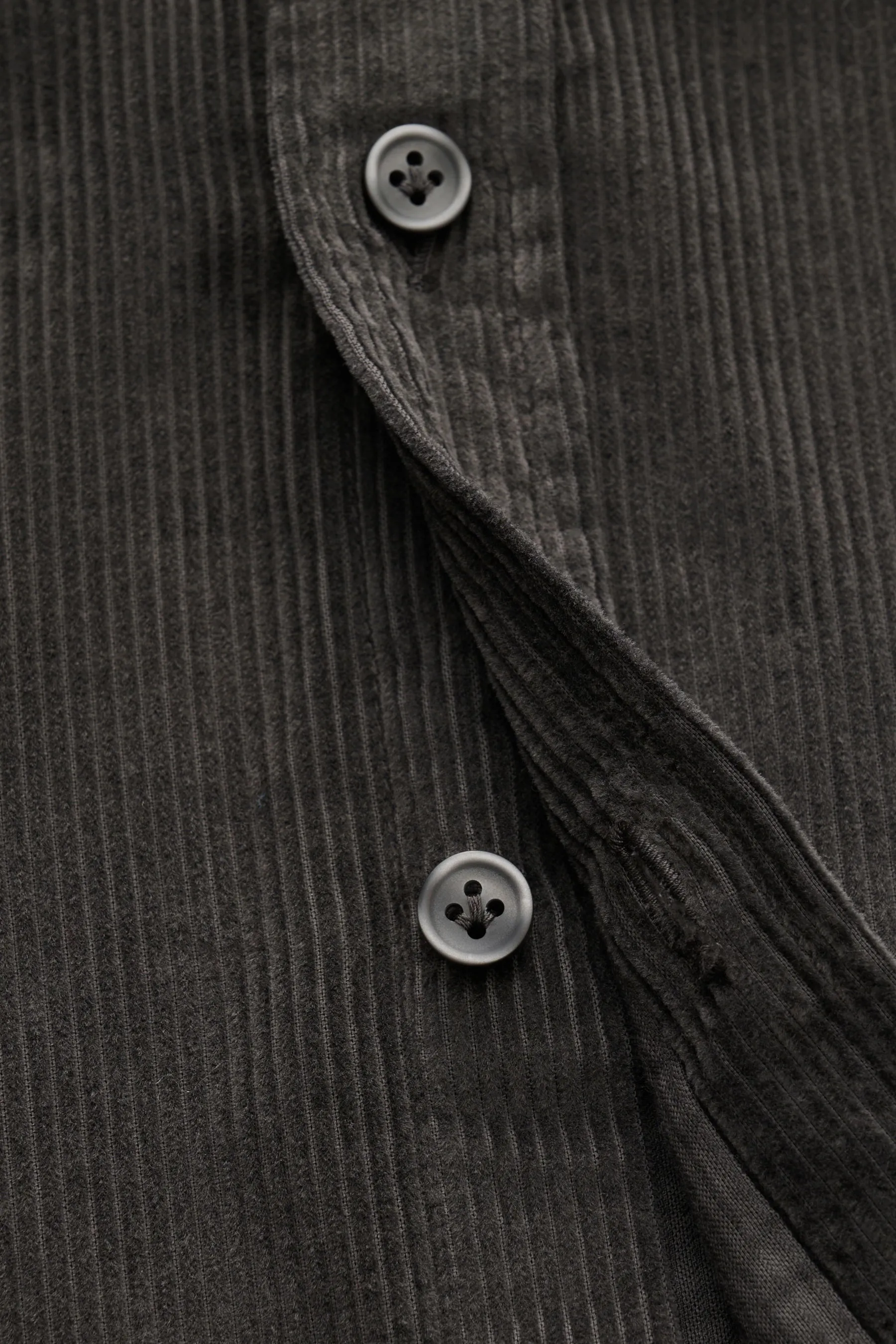 Sonrisa - Herren - Cordhemd Haifisch-Kragen dunkelgrau – Bild 5
