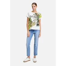 Halbarm-Shirt mit Ärmelaufschlag