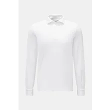 Fedeli - Herren - Jersey Longsleeve-Poloshirt %27Zero%27 weiß Fedeli - Herren - Jersey Longsleeve-Poloshirt %27Zero%27 weiß