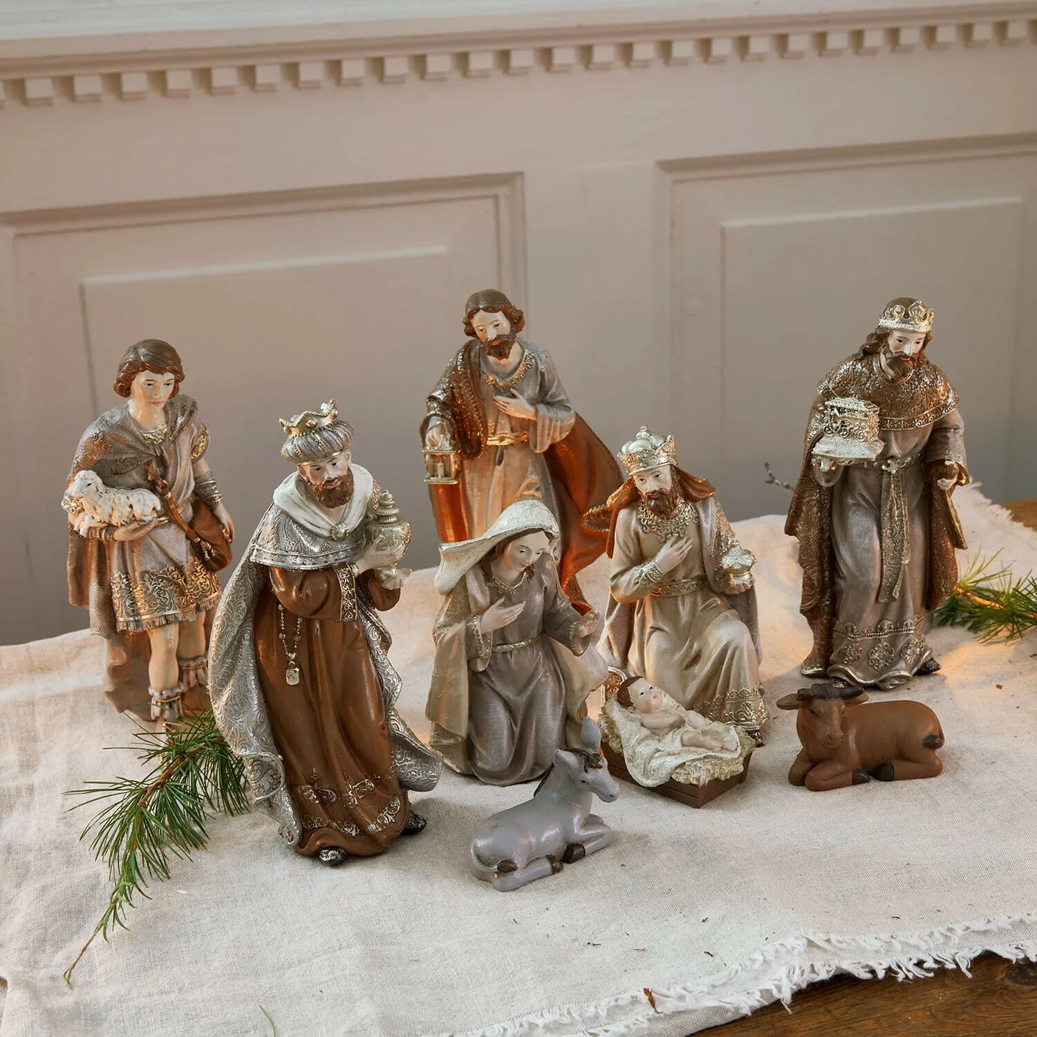 Krippenfiguren 9er Set Caprinas – Bild 4