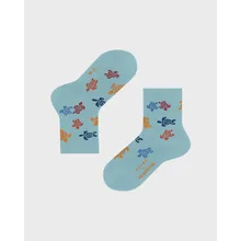 Vilebrequin - Mehrfarbige Rondes Des Tortues Socken Für Kinder – Vilebrequin X Falke - Socken - Socks7 - Blau - Größe 19-22 Vilebrequin - Mehrfarbige Rondes Des Tortues Socken Für Kinder – Vilebrequin X Falke - Socken - Socks7 - Blau - Größe 19-22