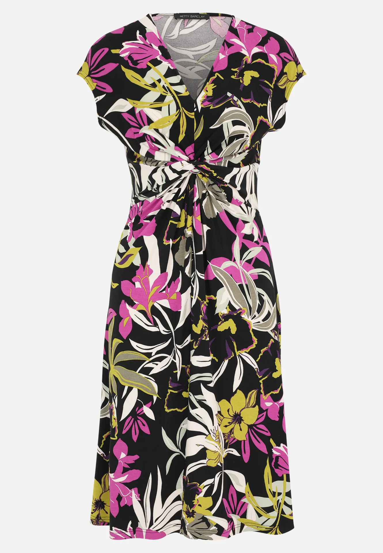 Jerseykleid mit Raffung – Bild 3