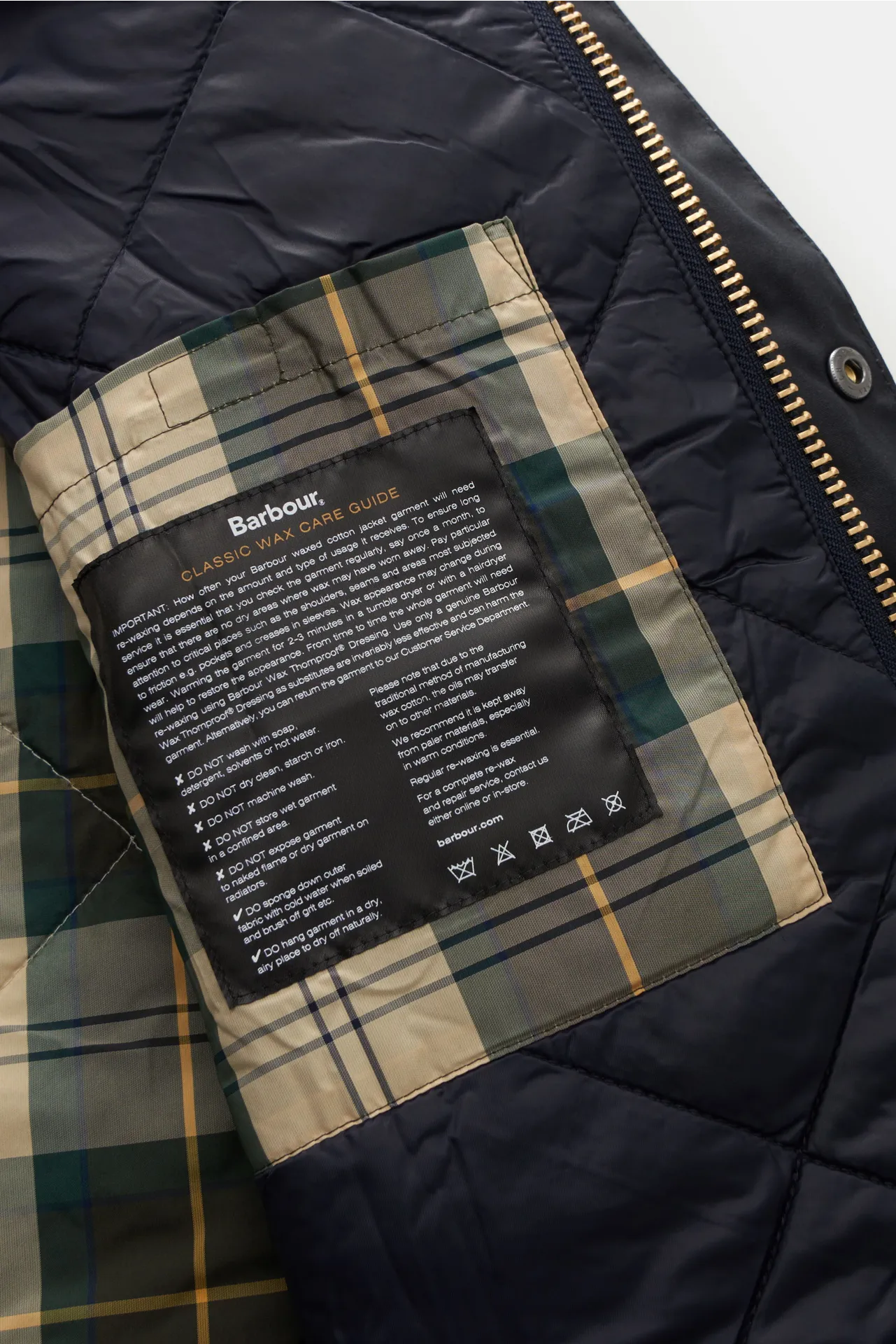 Barbour - Herren - Wachsjacke 'Reelin Wax' dark navy – Bild 7