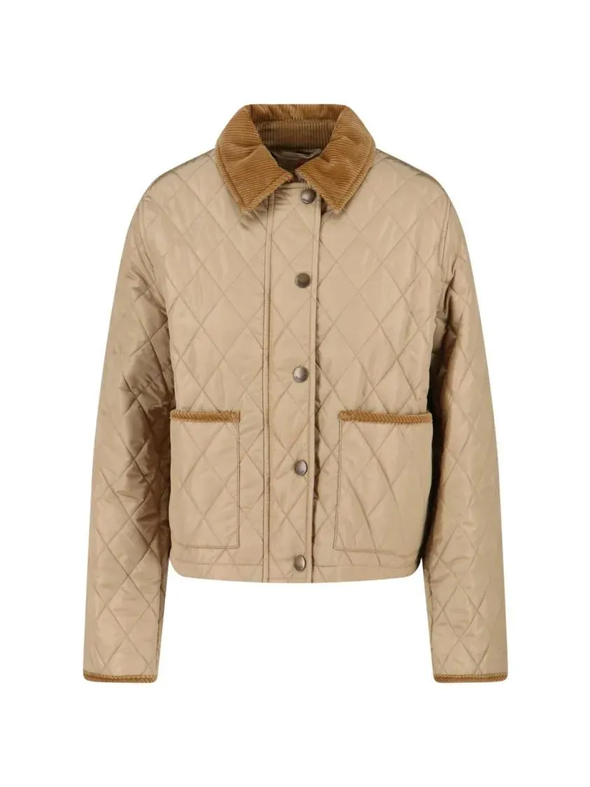 Burberry - Quilted Jacket – Beige - Größe M - beige Burberry - Quilted Jacket – Beige - Größe M - beige