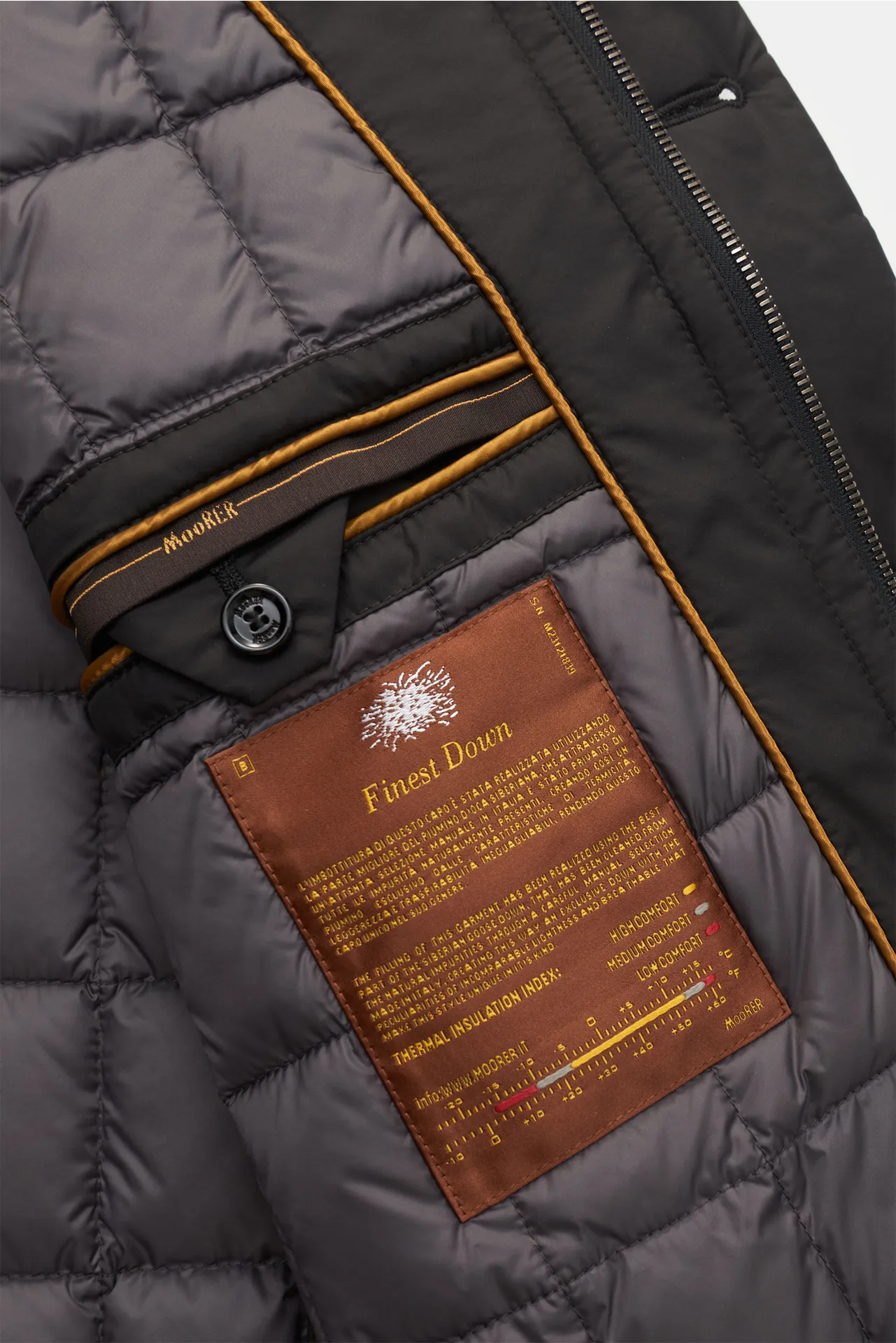 Moorer - Herren - Daunen-Kurzmantel 'Dante' schwarz – Bild 6