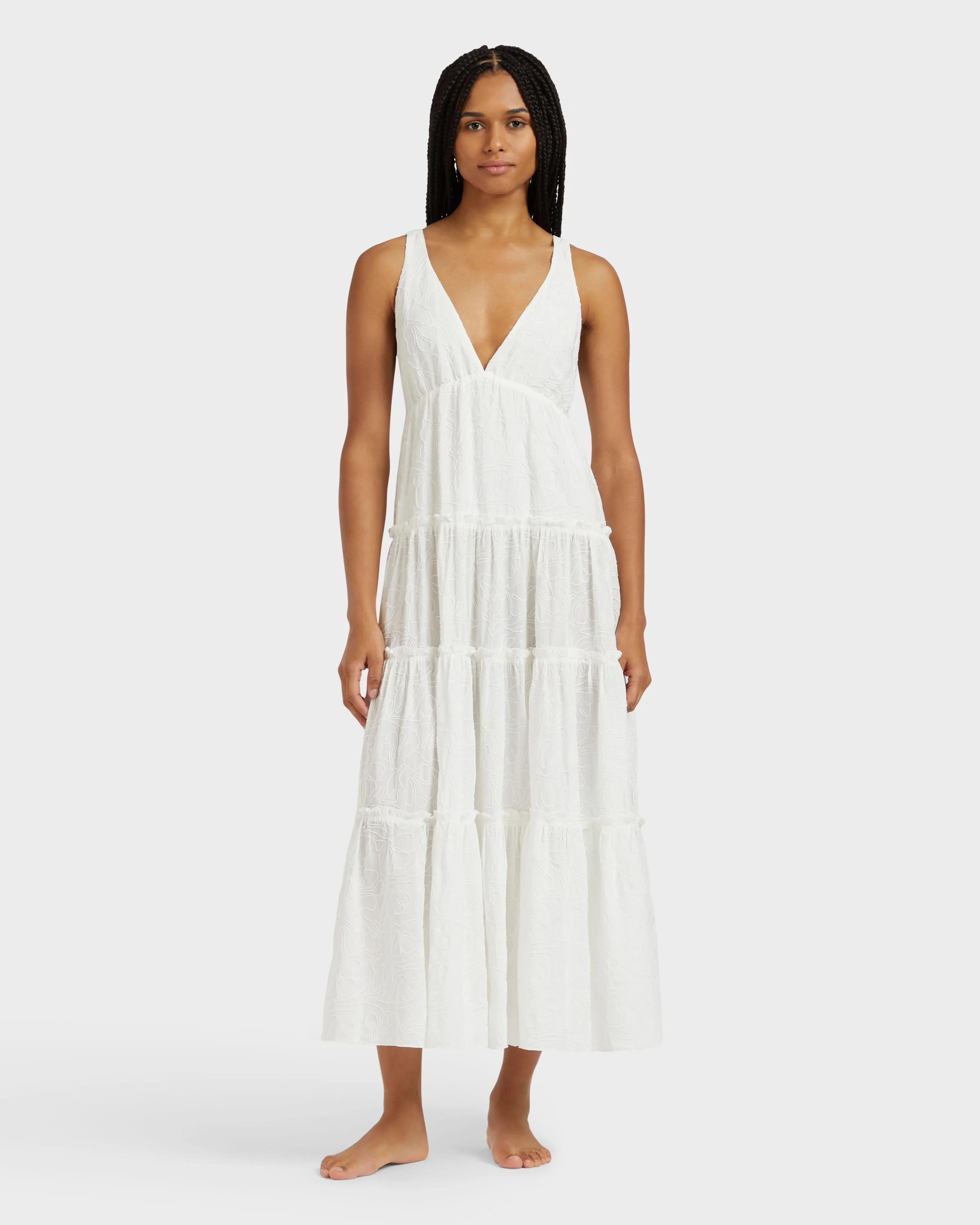 Vilebrequin - Seashells Viskose-kleid Für Damen - Kleid - Loulou - Weiss - Größe L – Bild 3