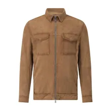 GMS-75 - Overshirt aus Veloursleder - Größe M - braun GMS-75 - Overshirt aus Veloursleder - Größe M - braun