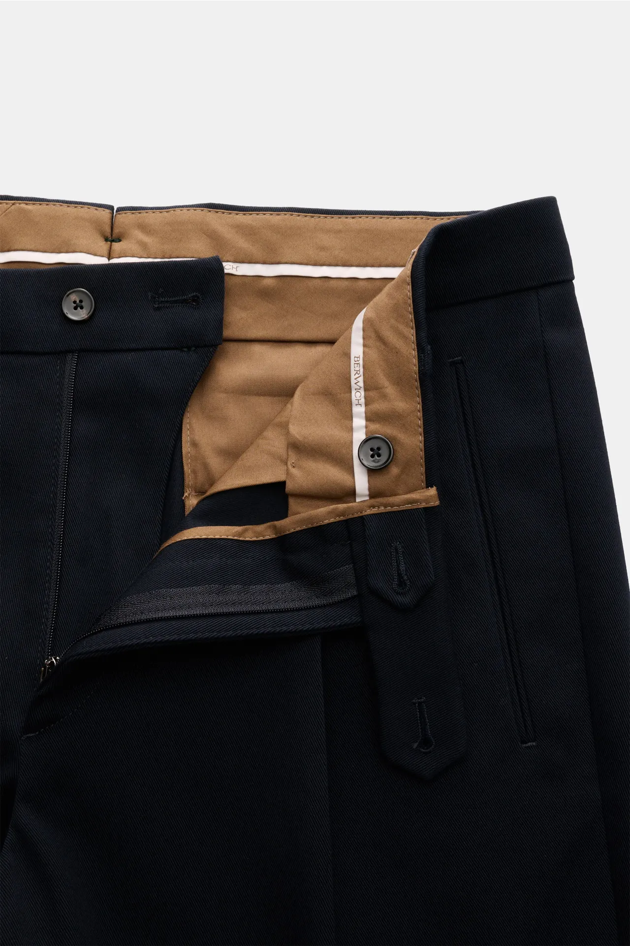 Berwich - Herren - Baumwollhose 'Retro Long' navy – Bild 4