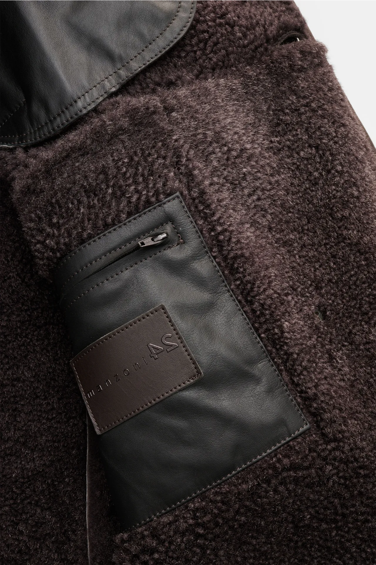 Manzoni 24 - Herren - Lammfellmantel dunkelbraun – Bild 5