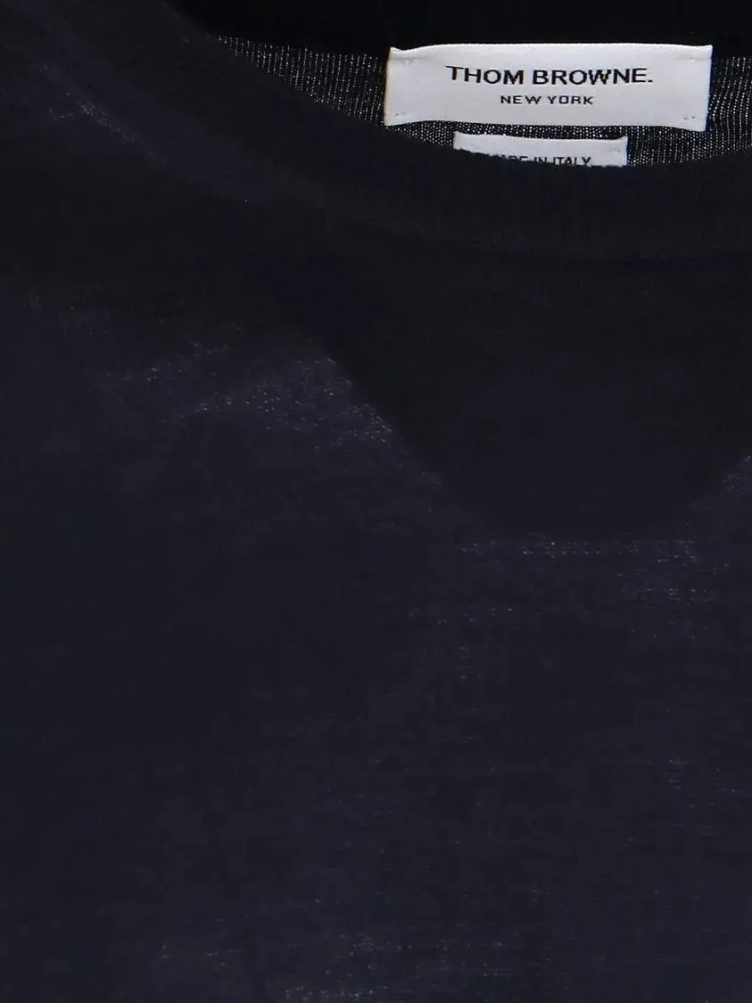 Thom Browne - Wool Sweater "4-Bar" – Navy - Größe 1 - blau – Bild 3