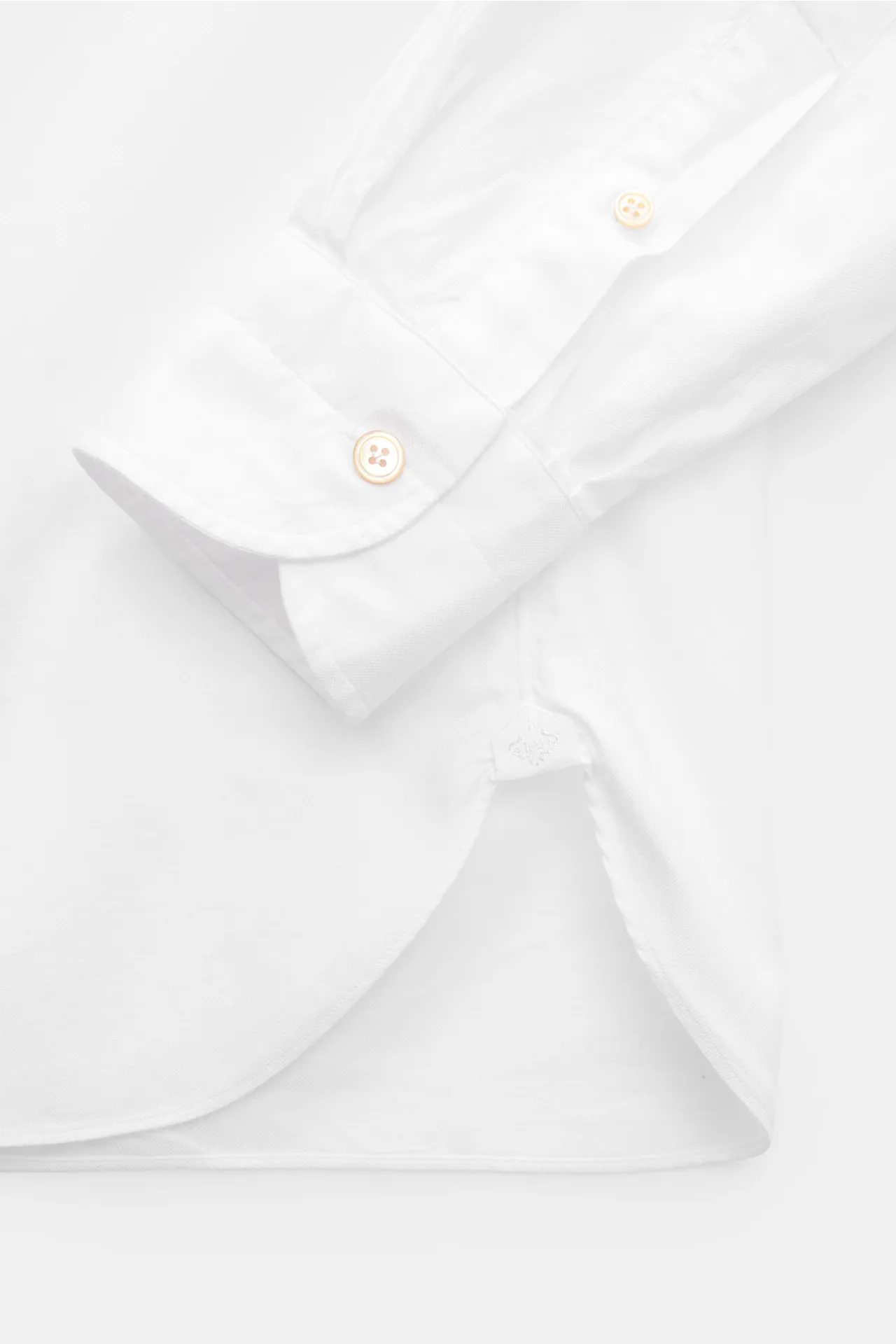 Borrelli - Herren - Oxford-Hemd 'Ettore' Button-Down-Kragen weiß – Bild 3