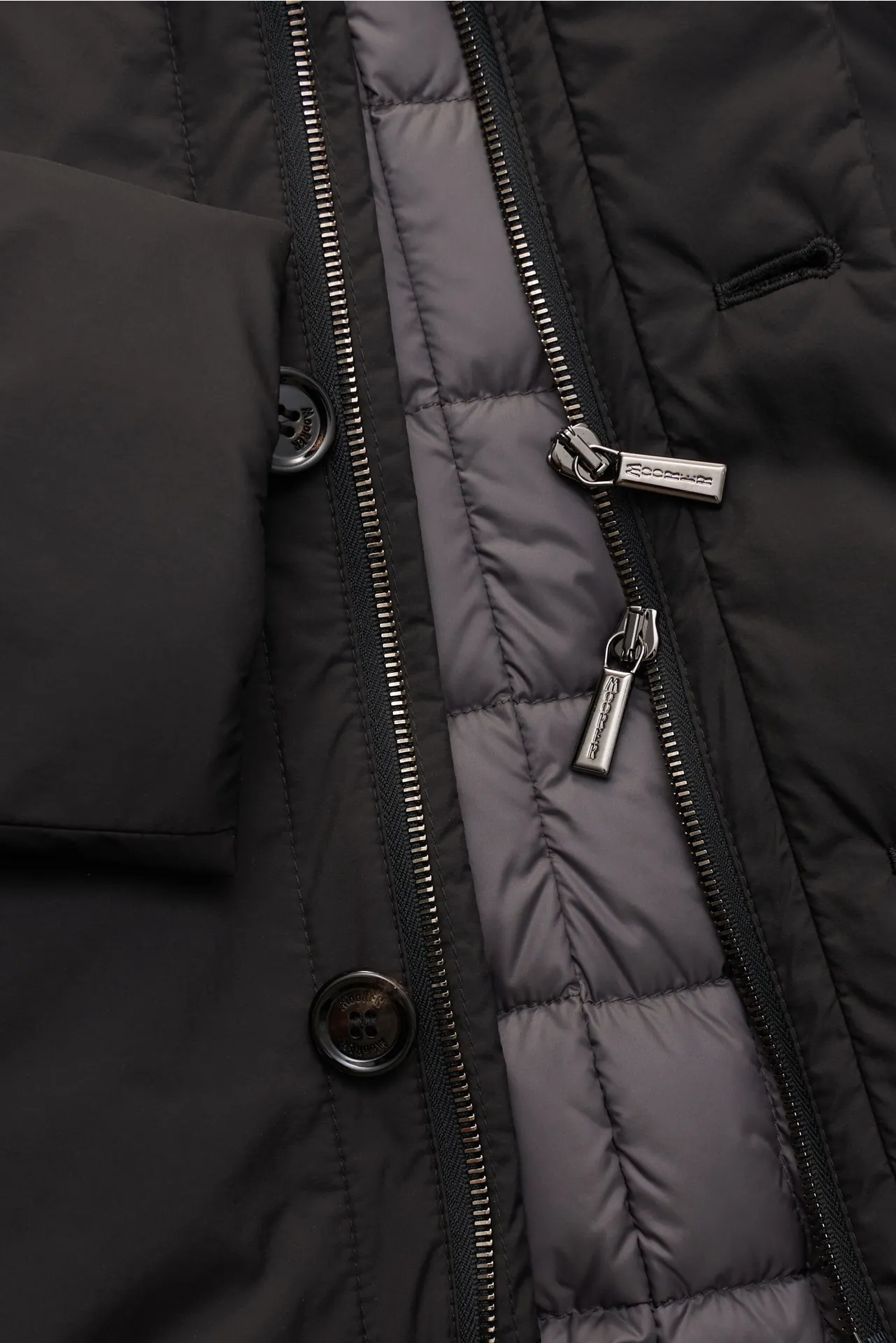 Moorer - Herren - Daunen-Kurzmantel 'Dante' schwarz – Bild 4