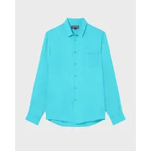Vilebrequin - Solid Hemd Aus Leinen Für Herren - Hemd - Caroubis - Grün - Größe XXXL Vilebrequin - Solid Hemd Aus Leinen Für Herren - Hemd - Caroubis - Grün - Größe XXXL