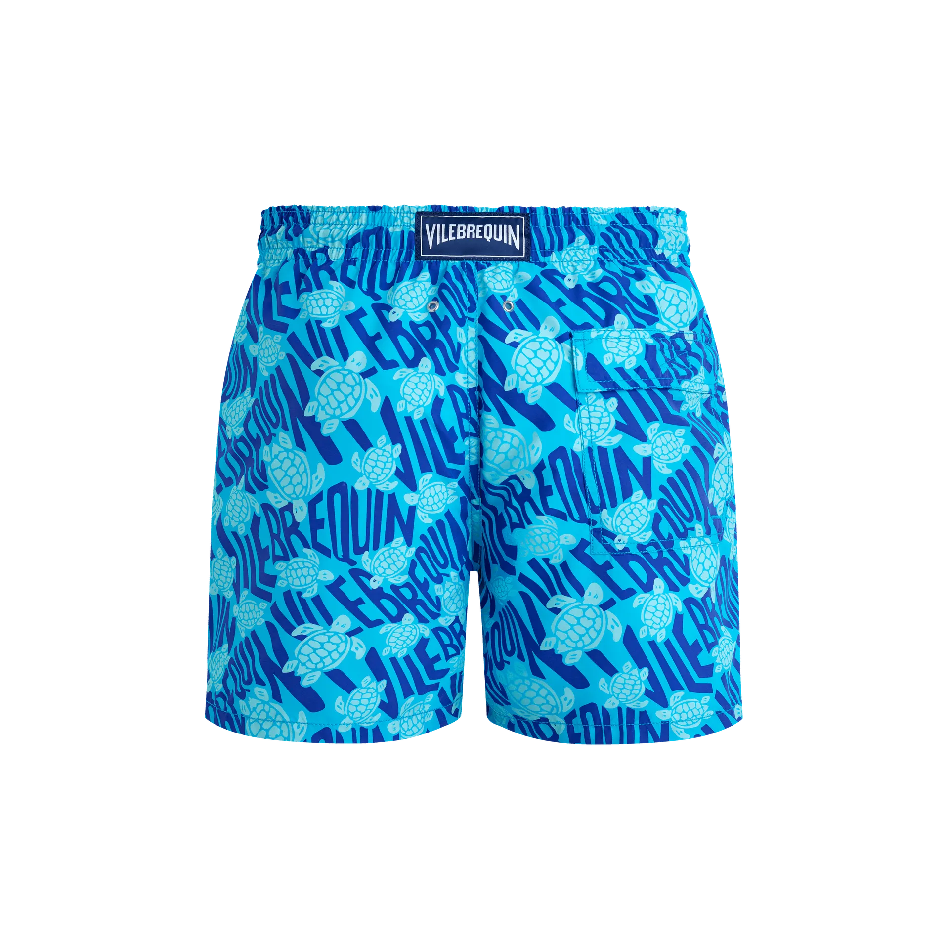 Vilebrequin Badeshorts Mit Ronde Des Tortues-logo Für Herren - Moorea - Blau - Größe XS – Bild 2