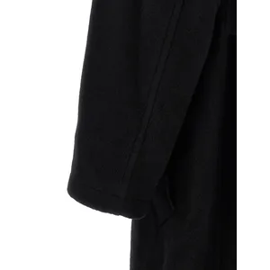Yohji Yamamoto - Hooded Wool Coat With Snap Button Closure - Größe 1 - schwarz