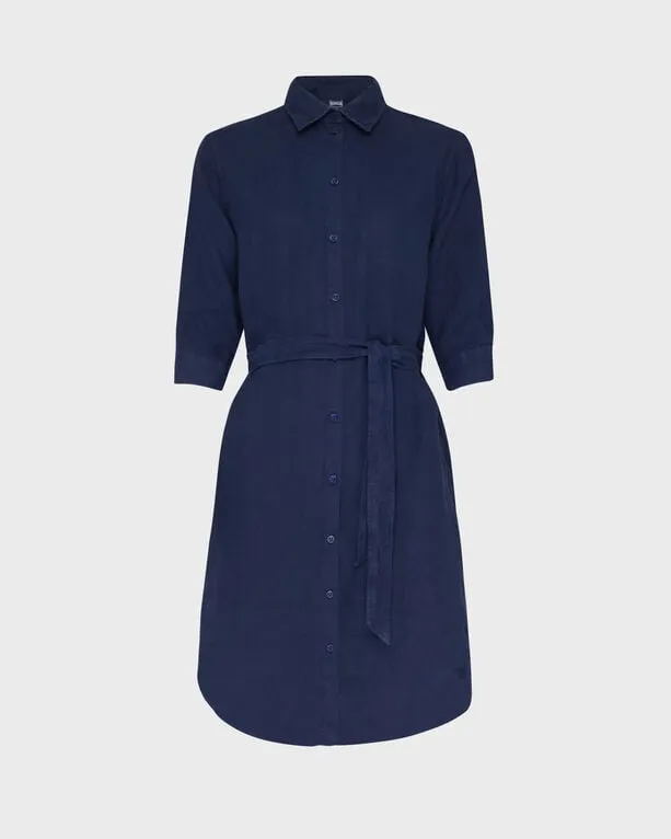 Vilebrequin - Solid Hemdkleid Aus Leinen Für Damen - Kleid - Ludovie - Blau - Größe XS Vilebrequin - Solid Hemdkleid Aus Leinen Für Damen - Kleid - Ludovie - Blau - Größe XS