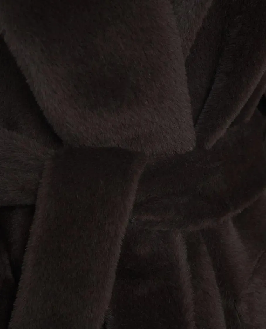 Breras - Alpaca Fur Coat - Größe 44 - schwarz – Bild 3