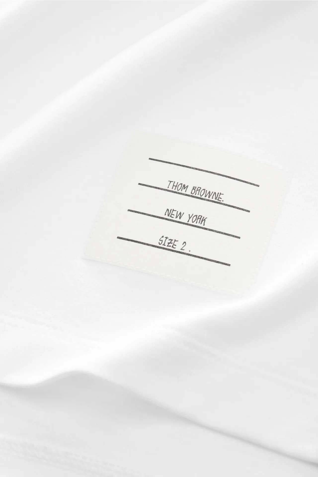 Thom Browne - Herren - Rundhals-T-Shirt weiß – Bild 4