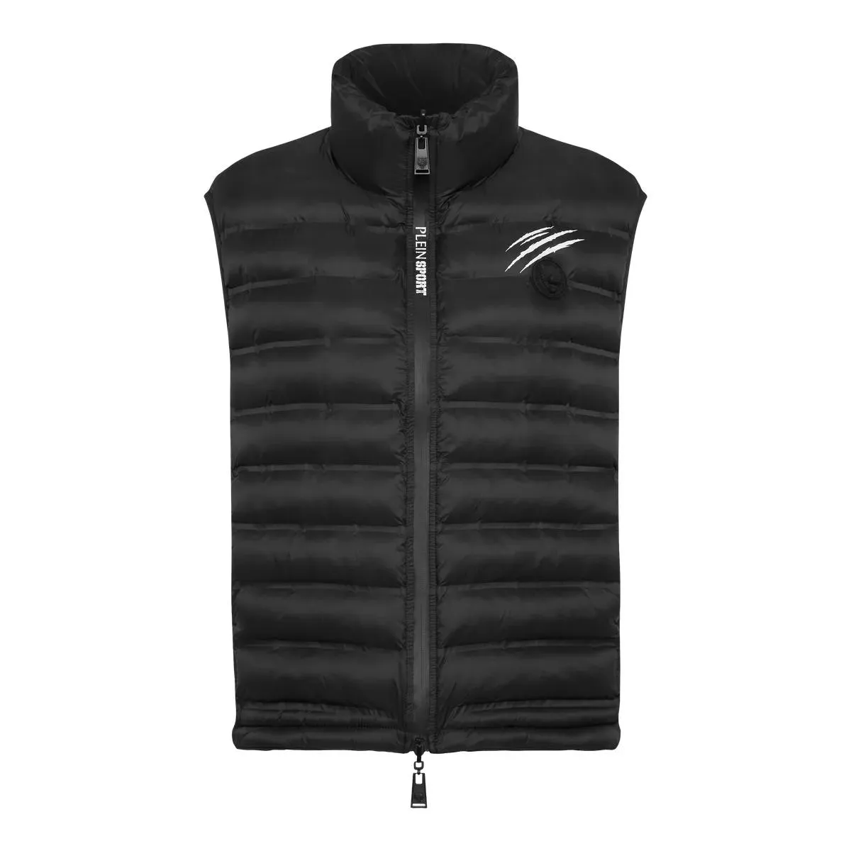 Plein Sport - Kurze Weste - Größe S - schwarz Plein Sport - Kurze Weste - Größe S - schwarz