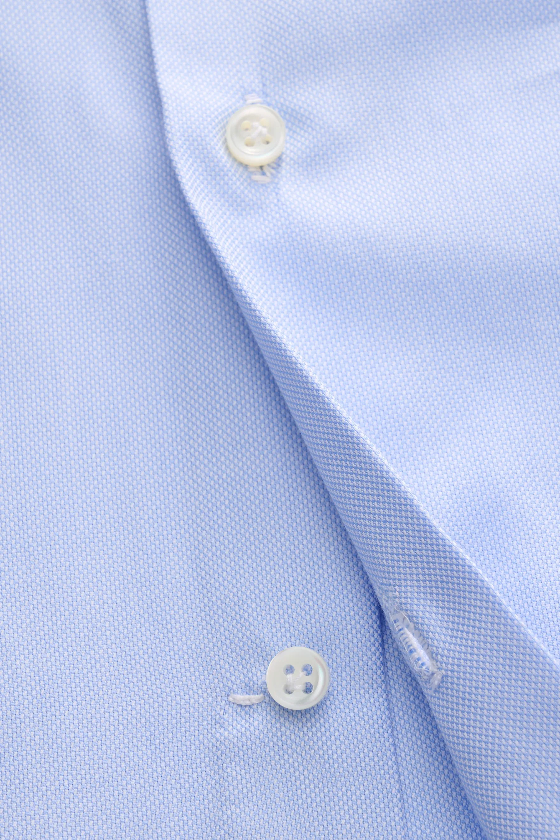 Borrelli - Herren - Oxford Hemd 'Nando' Haifisch-Kragen hellblau – Bild 5