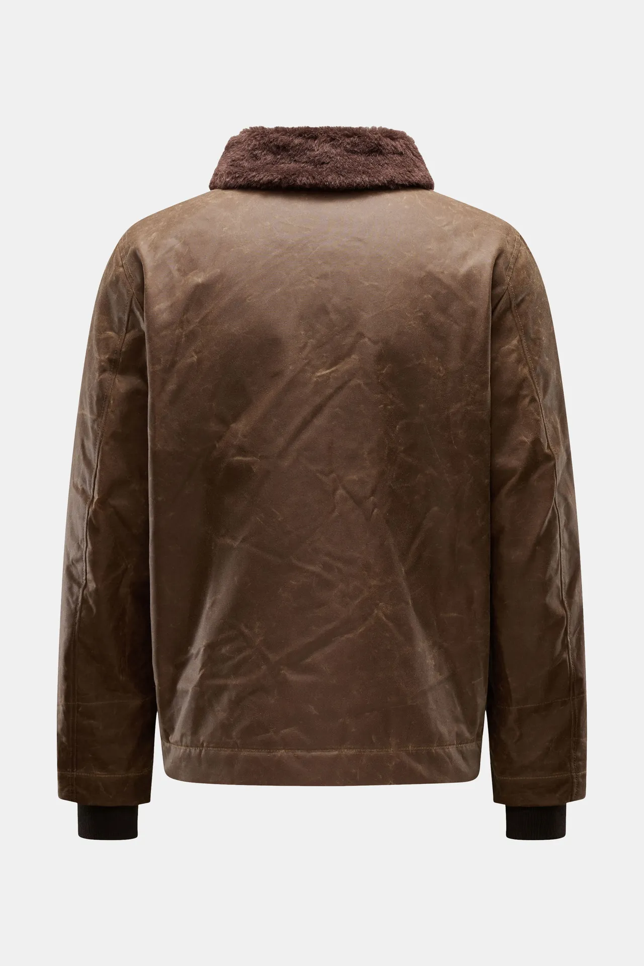 Manifattura Ceccarelli - Herren - Wachsjacke 'Deck Jacket' braun – Bild 2
