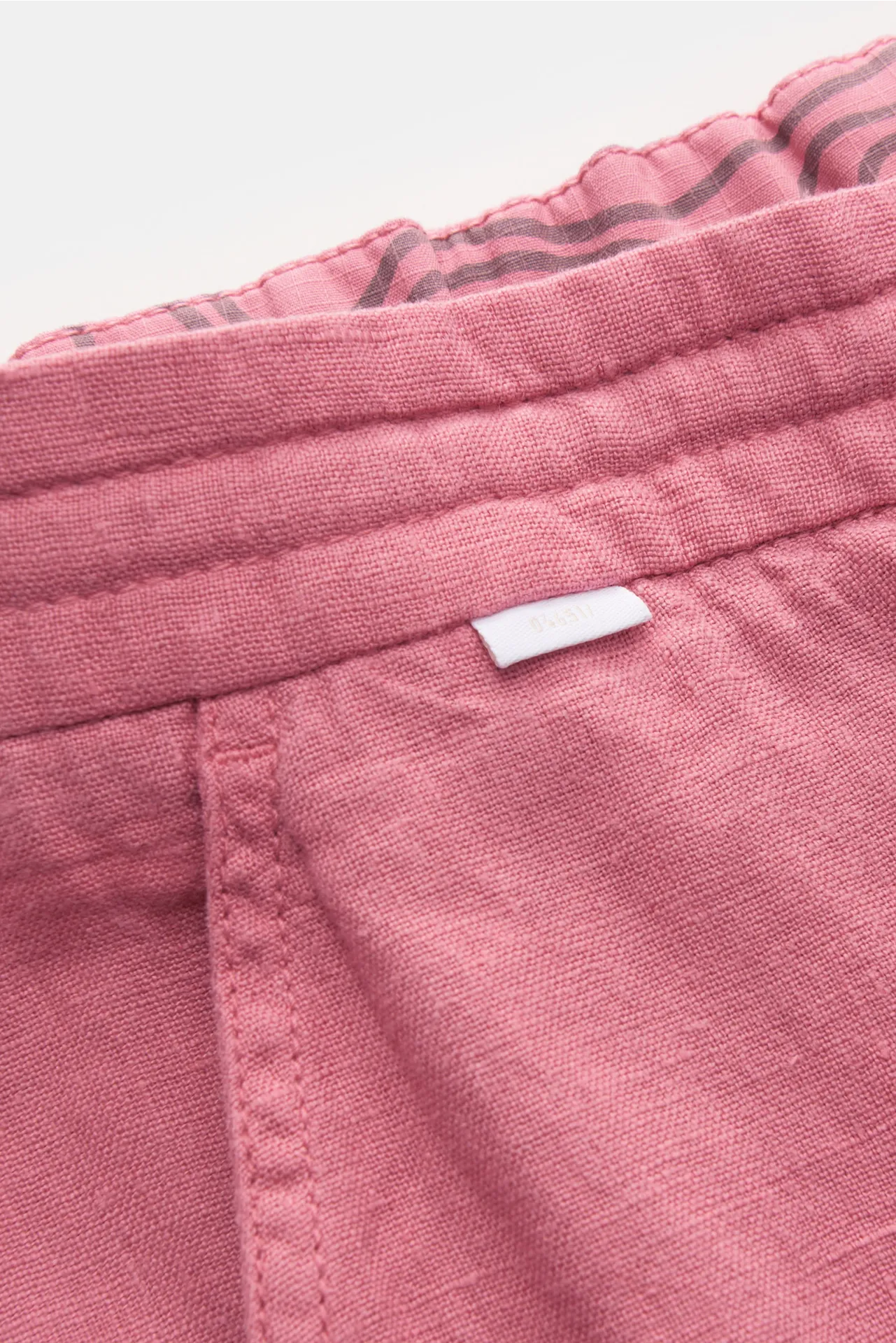 04651/ A trip in a bag - Herren - Leinen-Bermudas 'Linen Bermuda' hellrot – Bild 5