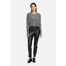 Kaschmir-Strickjacke mit Rippbündchen