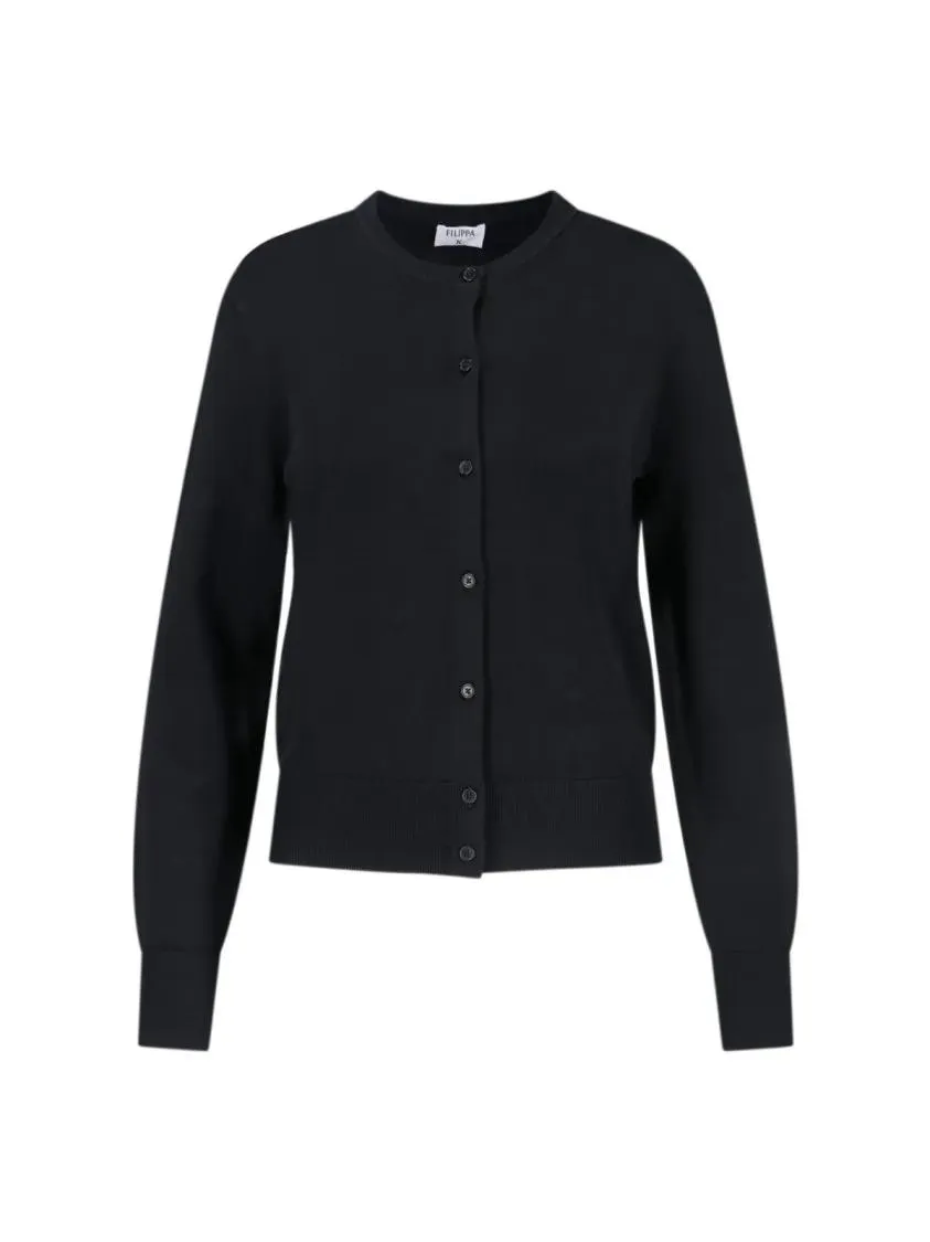 FILIPPA K - "Glossy" Cardigan Black - Größe L - schwarz FILIPPA K - "Glossy" Cardigan Black - Größe L - schwarz