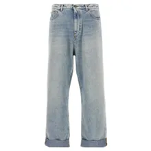 Valentino Garavani - High Waist Turn-Up Jeans - Größe 31 - blau Valentino Garavani - High Waist Turn-Up Jeans - Größe 31 - blau