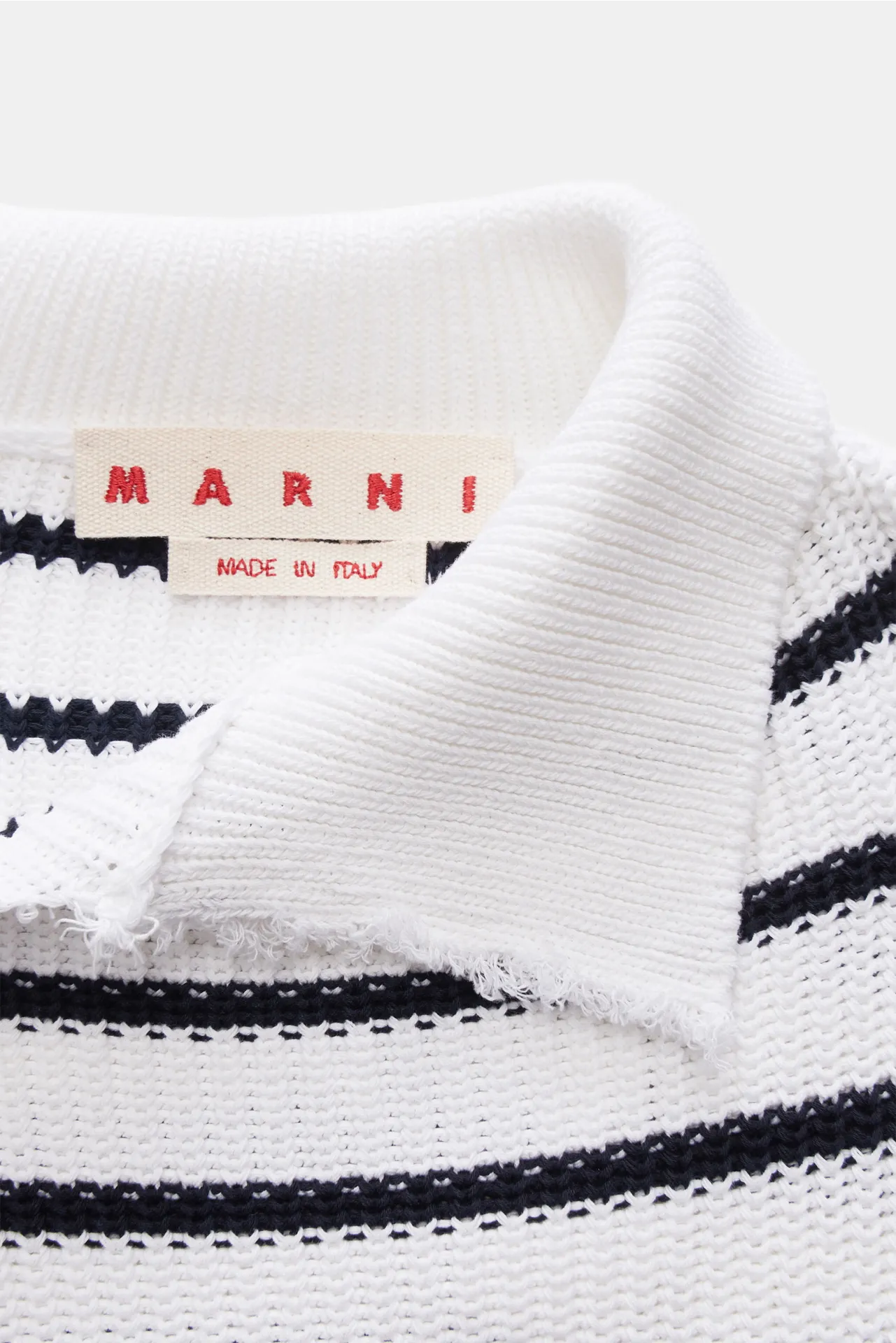 Marni - Herren - Pullover weiß/schwarz gestreift – Bild 2