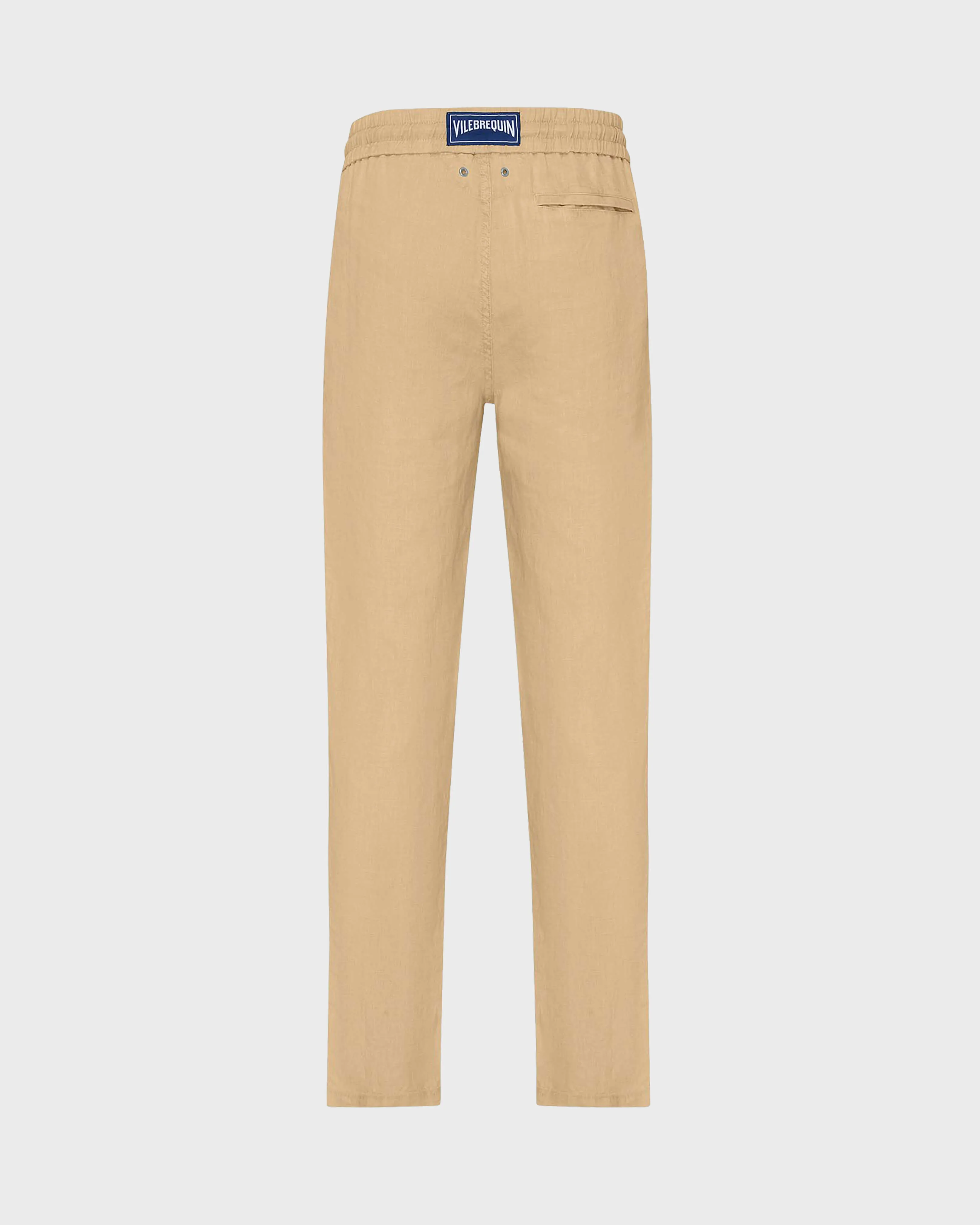 Vilebrequin - Solid Leinenhose In Regulärer Passform Für Herren - Hose - Parc - Marone - Größe XXL – Bild 2