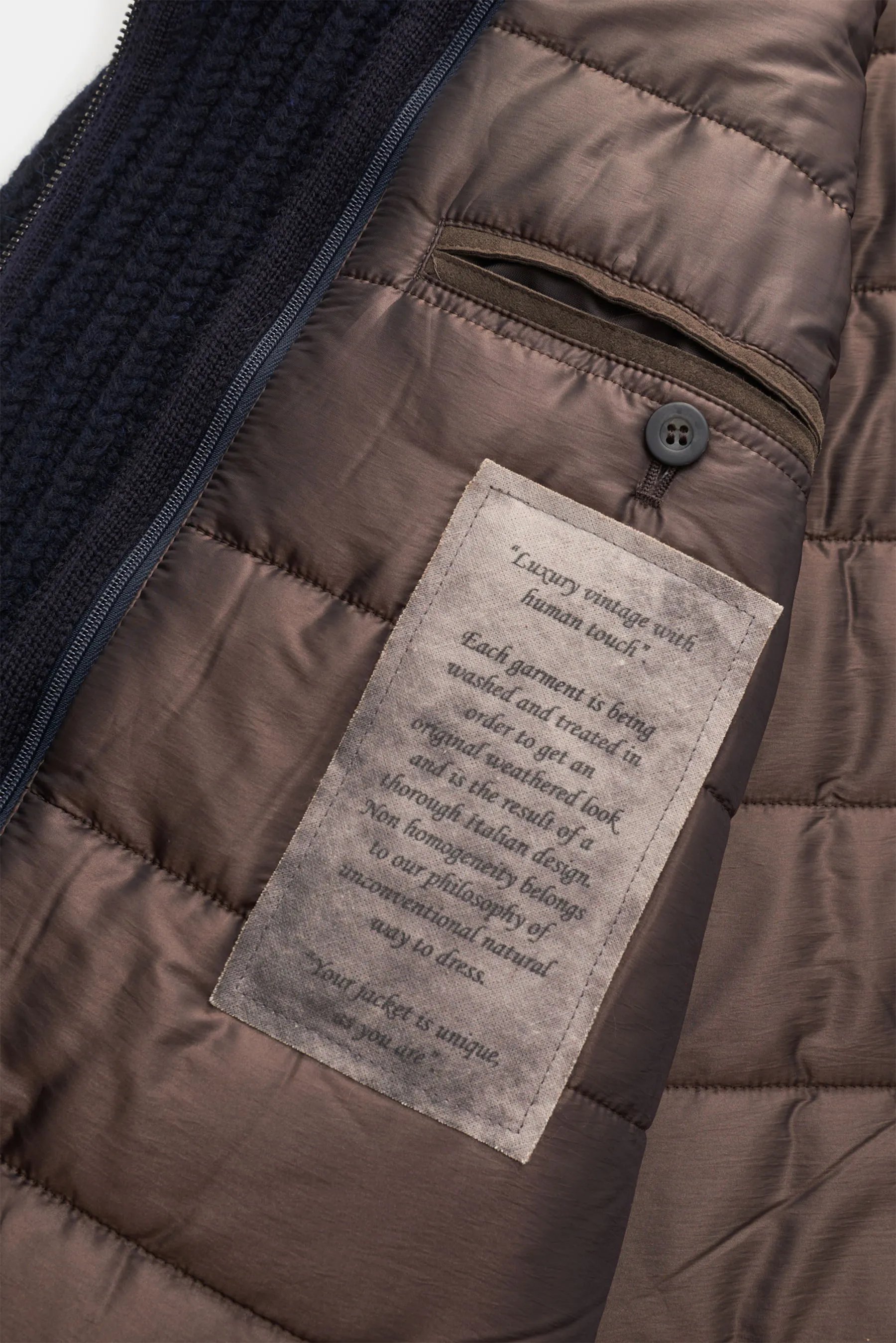 GMS75 - Herren - Strickmantel navy – Bild 6