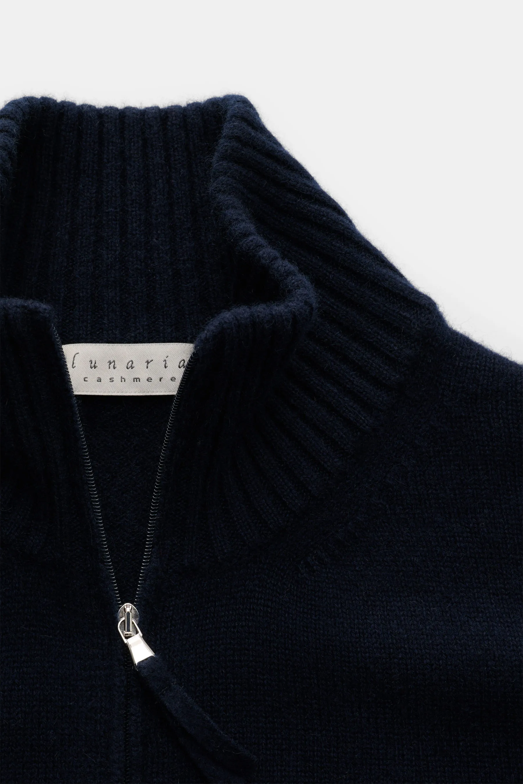 Lunaria Cashmere - Herren - Cashmere Strickjacke navy – Bild 2