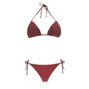 Fisico - Halterneck Bordeaux Bikini - Größe XS - rot Fisico - Halterneck Bordeaux Bikini - Größe XS - rot