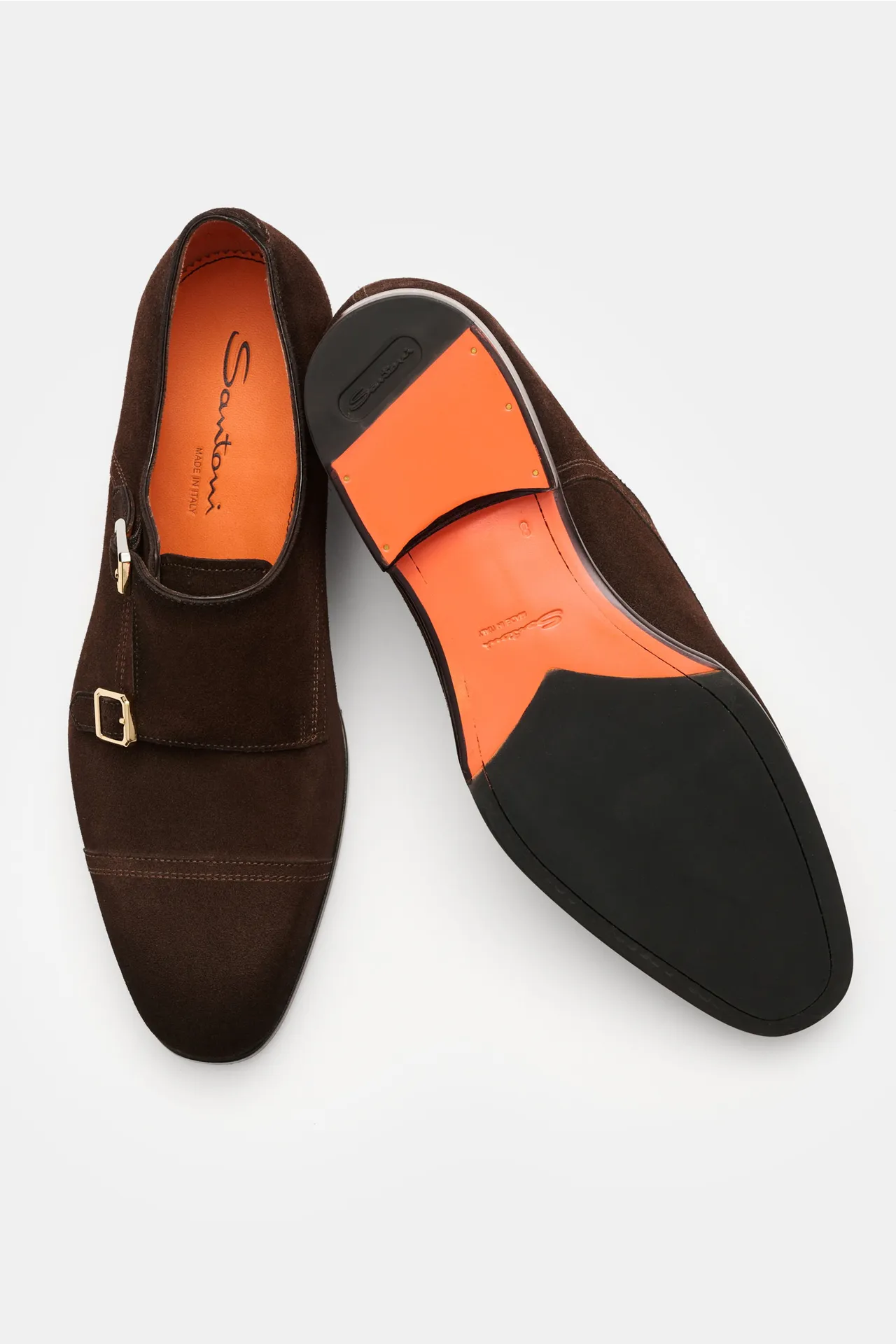 Santoni - Herren - Doppelmonk 'Adrian' dunkelbraun – Bild 2